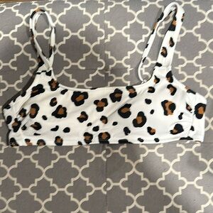 Leopard Swim Top